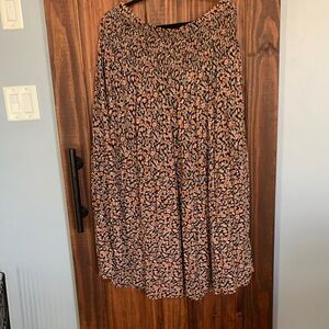 NATURAL LIFE Black and rust skirt converts to sun dress xl